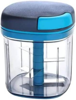 Sshop by Sshop CHOPPER WITH 5 STAINLESS STEEL BLADES, XL LARGE JUMBO CHOPPER (900 ML) Vegetable & Fruit Chopper