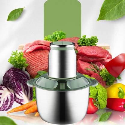 NIVKEZ 2L Food Processor Mincer Slicer Vegetable Machine,Electric Meat Grinder home use Electric Vegetable & Fruit Chopper