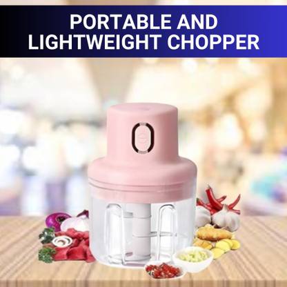 FRONY Chopper (Electric Rechargeable Chopper) for Kitchen Vegetable Garlic Onion A31 Electric Vegetable & Fruit Chopper