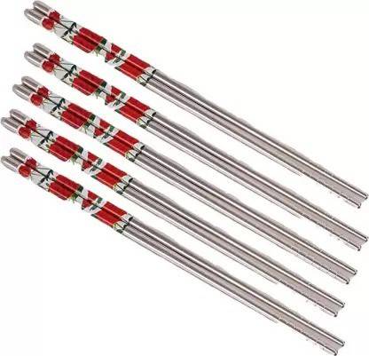 Bekner Eating, Training, Decorative Stainless Steel Chinese Chopstick