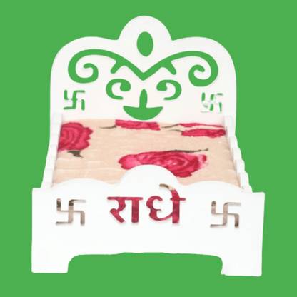 DeepCart bal gopal ,kanha,krishna Janmashtami special bed{size no.3-5} Wooden All Purpose Chowki