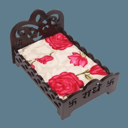 Shivcart krishna ji,bal gopal,laddu gopal Janmashtami special bed[size no.0-3] Wooden All Purpose Chowki