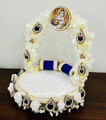 Unique Palette Wooden Pooja Chowki