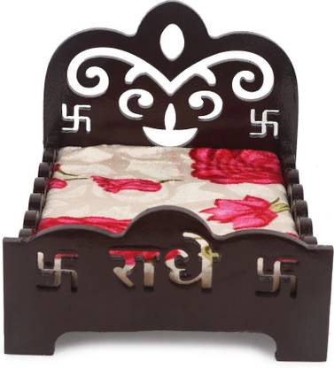 Shivcart laddu gopal ji&Kanha ji,thakur ji Bed Janamastmi special fancy bed(Kanha ji0-3) Wooden All Purpose Chowki