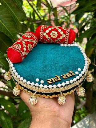 Wedlock Thakur Ji Bed (Model -24) / Krishna Laddu Gopal Wooden Singhasan Super Soft Wooden All Purpose Chowki