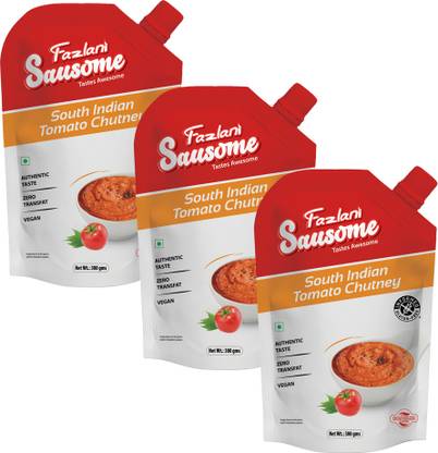Fazlani Sausome South Indian Tomato Chutney Pack of 3 Chutney Paste