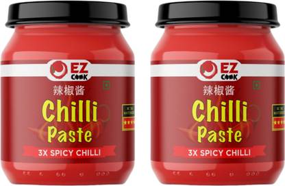 ez cook Chilli Paste | Instant Cooking | Ideal For Indian, korean & chinese Dishes | Chutney Paste