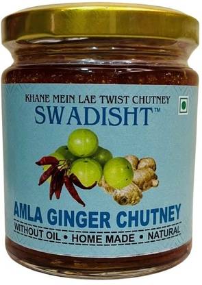 SWADISHT Amla Ginger Chutney (Pack of 1, 220 gm) Chutney Paste