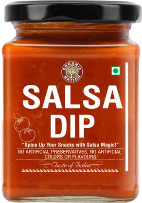 Organic Nation Salsa Dip |Made of Fresh Tomatoes, Herbs & Spices | No Added Preservatives Chutney Paste
