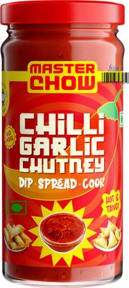 MasterChow Chilli Garlic Chutney (250g) | Made with Fresh Tomatoes & Red Chilies Chutney Granules