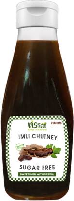 Vistevia Imli Chutney DIabetic & Keto Friendly Sweetened with Stevia Tastes Delicious Chutney Paste