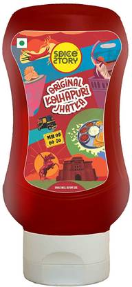 Spice Story Kolhapuri Jhatka |Hot Sauce, Extra Spicy, Kolhapuri Thecha Chutney | Vegan Chutney Paste