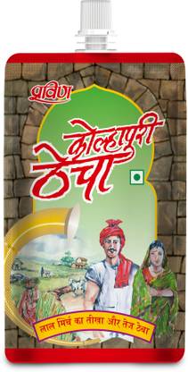pravin Kolhapuri Thecha / Chutney 100g Pouch - Pack of 8 Chutney Paste
