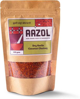 Aazol Dry Garlic Coconut Chutney Chutney Powder