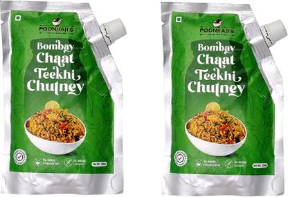 poonjiaji"s Bombay Chaat Teekhi Chutney, 200g (pack of 2) | No preservatives Chutney Paste