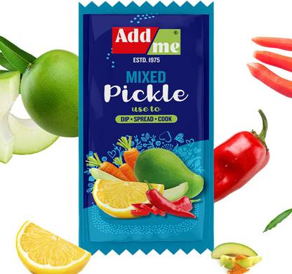 Add me Sachet Mixed Pickle Achar 12 gm Chutney sachets Mix 60 Packs Chutney Granules