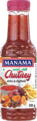 MANAMA Sweet Chilli Dates and Dry Fruits Dip Chutney | Spicy Dip | Good with Snacks Chutney Paste