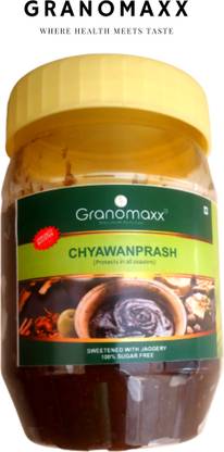 granomaxx Chyawanprash | Sugar-Free | Made with Fresh Amla | 350G | For All Age Group