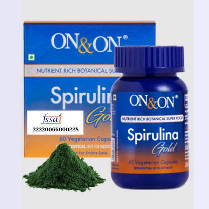 on and on Spirulina Gold | 60 Capsules | High Energy Super Food