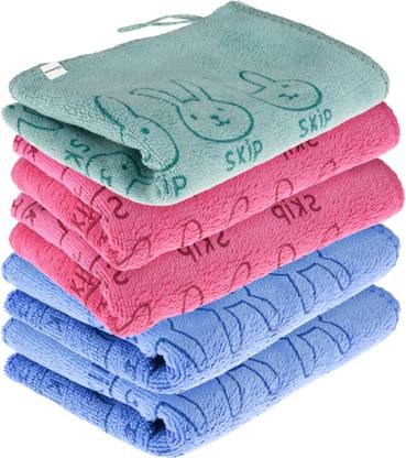 HOMESTIC Reusable Skip Cleaning Towel for Kitchen|BabyCleaning Towel|30x40|Packof 5|Multi Wet and Dry Microfiber Cleaning Cloth