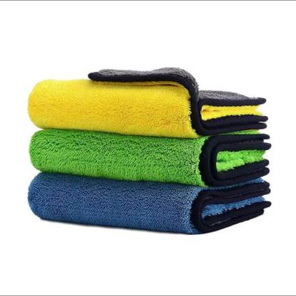 Quiker mart CLEANING CLOTH PACK OF 3 Wet and Dry Microfiber Cleaning Cloth