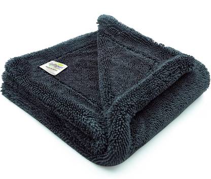 SOFTSPUN SOFTSPUN Microfiber Cloth for Car - 1600 GSM, 40x40 cms, 1 Pcs, Grey Wet and Dry Microfiber Cleaning Cloth