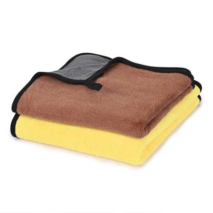 decoroid Pack of 4 Lint Free Dual Sided Vehicle, Glass & floor Cleaning Cloth DC2.244 Wet and Dry Microfiber Cleaning Cloth