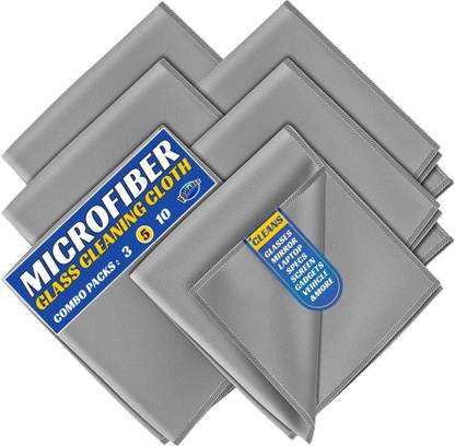 F8WARES Glass Cleaning Cloth for Windows Mirrors- Microfiber Cloth - Glass Cleaner Cloth Wet and Dry Microfiber Cleaning Cloth