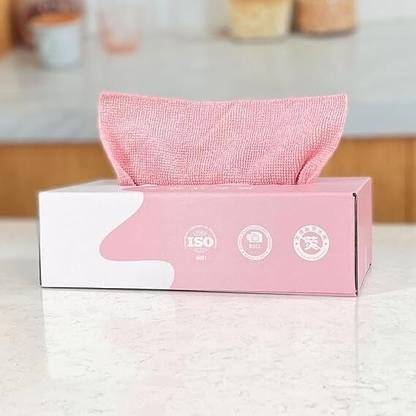 Eopzo 20 Sheets Disposable Cleaning Cloths Cleaning Towels Microfiber Towel Wet and Dry Microfiber Cleaning Cloth