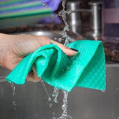CLEANSKY 13x More Absorbent | Cellulose Kitchen Cleaning Wipes for Dry&Wet Use Pack of 1 Wipes