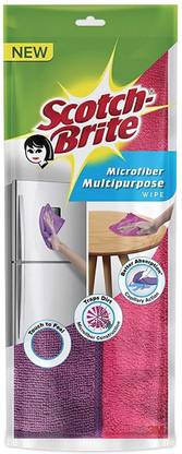 Scotch-Brite Microfiber Multipurpose Wipe Scratch-free, traps dust, for appliances, furniture Wet and Dry Microfiber Cleaning Cloth