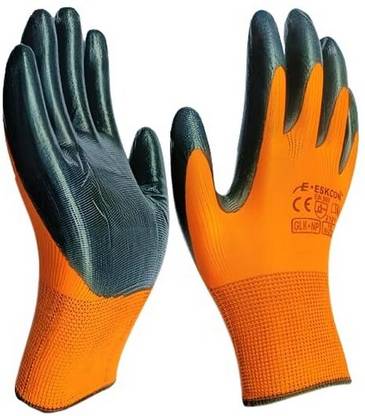 HM EVOTEK Hand Work Gloves PU Coated Seamless Knit with Smooth Grip on Palm & Fingers K3 Golf Gloves