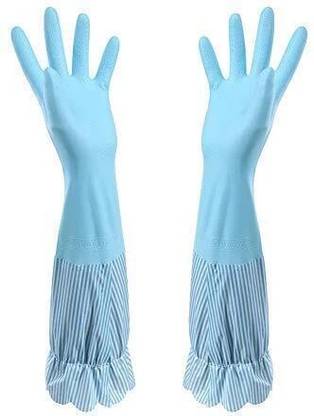 Eopzo Rubber Dishwashing Glove Kitchen Cleaning Gloves Get free Cleaning Wet and Dry Glove Set