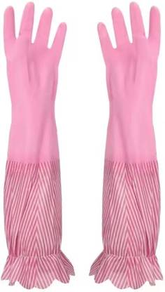 Eopzo Reusable 100% Natural Latex Rubber Dish Washing Gloves, Wet and Dry Glove