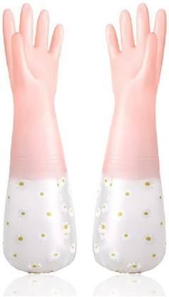 Eopzo Reusable Waterproof Household Latex Hand Gloves Wet and Dry Glove Set