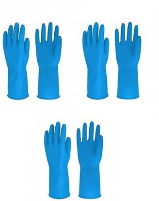 RBGIIT Dish Washing Natural Rubber Clothing Car Bike Kitchen Platform Animal Bath Wash , Pet Care , Washable And Reusable , Dish Scrubberd , Waterproof Heat Restitance Kicthen Multi Purpose Household , Garage Industry Multi Magic Functional Special Gloves ZQ_23 Wet and Dry Disposable Glove Set