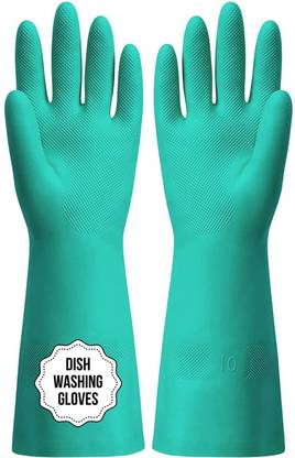 F8WARES 15 Inch long Reusable Gloves for Washing Utensils / Hand Gloves for Dish Washing Wet and Dry Glove