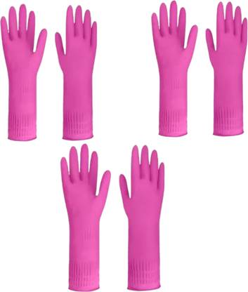 Medroof Reusable Hand Gloves for Dish-Washing, Cleaning, Laundry, Sanitation & Lab Work Wet and Dry Glove Set