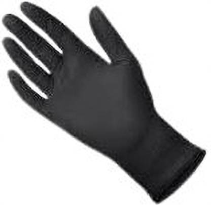 Medimed Black Nitrile Gloves | Food Grade, Examination Gloves, Multipurpose use Wet and Dry Disposable Glove Set