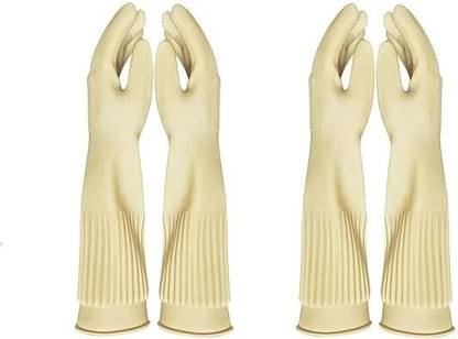 Eopzo Dishwashing Gloves, Reusable Household Gloves, Kitchen Gloves, Long Sleeve Wet and Dry Glove Set