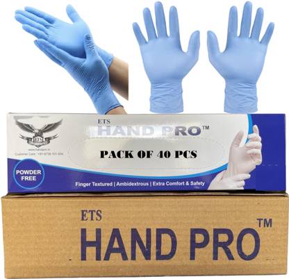 ETSHandPro Nitrile Powder free food grade single use Wet and Dry Disposable Glove Set