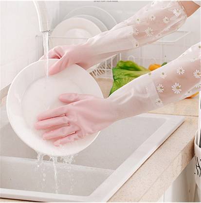 HM EVOTEK Dishwashing Kitchen Gardening Toilet Bathroom Cleaning_7 Wet and Dry Glove
