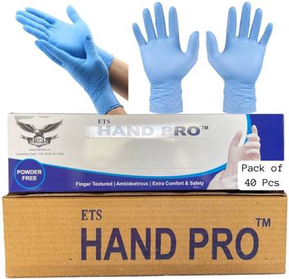 ETSHandPro Nitrile Powder free food grade single use Wet and Dry Glove Set