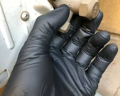 ETC Nitrile Glove For Car Detailing & Automotive Use( Size-XL)Pack of 50 Pcs Wet and Dry Disposable Glove