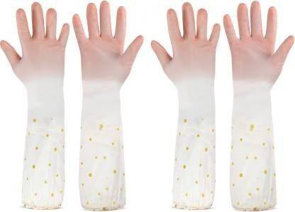 Eopzo Dishwashing Glove Kitchen Cleaning Gloves Get free Cleaning Cloth Reusable Wet and Dry Glove Set