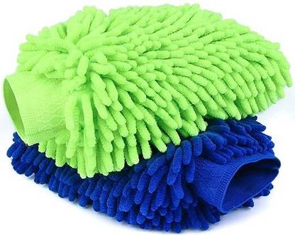 HIVVO Microfiber Cleaning Gloves,Dust Wet and Dry Glove Set