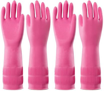 RBGIIT Long Sleeve Gloves For Dish Washing Cleaning Working Painting Gardening Pet Care Wet and Dry Glove Set