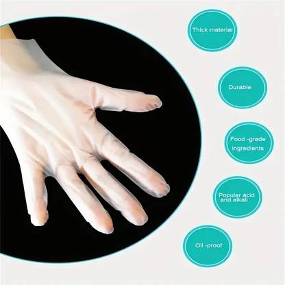 starkyte Unisex Vinyl Medical Tear Resistant Gloves | Non Allergic Cleaning Gloves Wet and Dry Glove Set