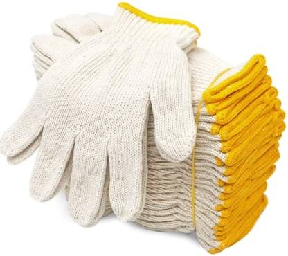 ZITTY Cotton Knitted Safety Protection Painter Industrial Warehouse Gardening Wet Glove Set