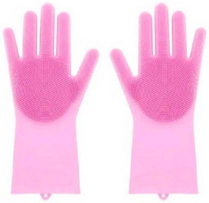 Misaki Magic-Hand-Glove-Pink-MHGP-234 Wet and Dry Glove Set